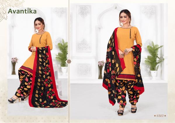 Avantika 12 Beautiful Casual Wear Crepe Dress Materials 